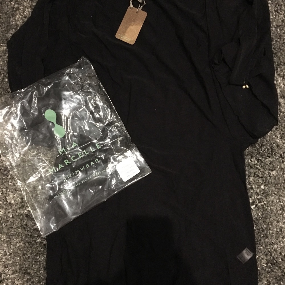 Swimsuit Mesh coverup - black - NWT - Picture 3 of 5